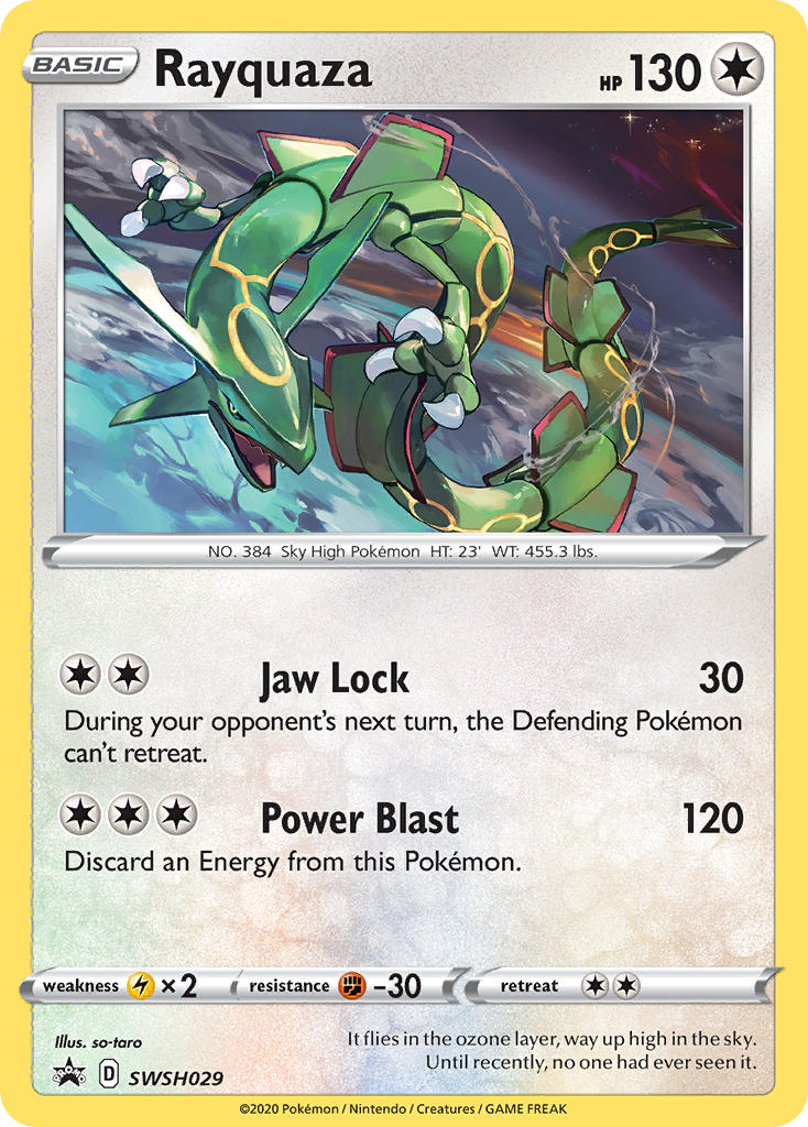 Rayquaza - SWSH029 (SWSH:PR) Promo - Near Mint Holofoil