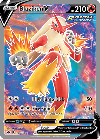 Blaziken V (Full Art) - 161/198 (SWSH06) Ultra Rare - Near Mint Holofo