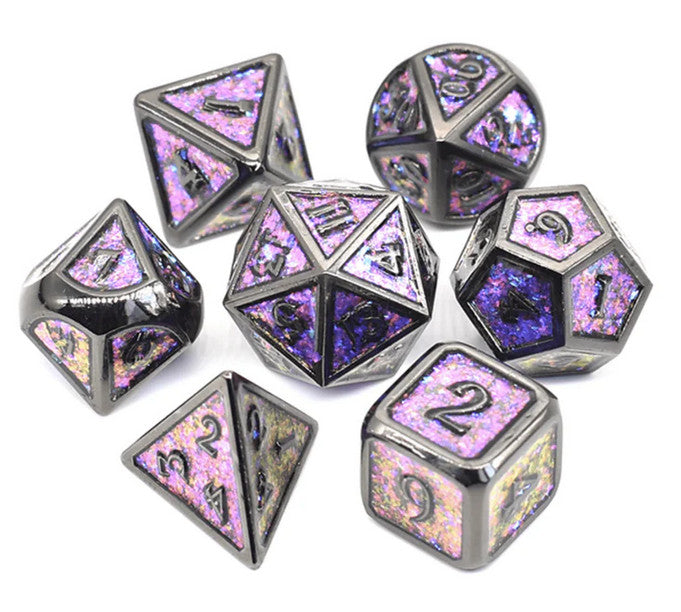 Color Shifting: Night Sky RPG Metal Dice Set