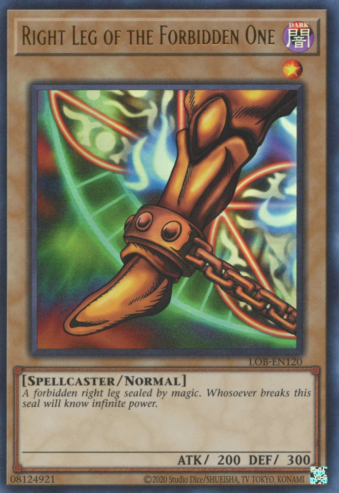 Right Leg of the Forbidden One (LOB-EN120 (c) 2020 25th Anniversary) U
