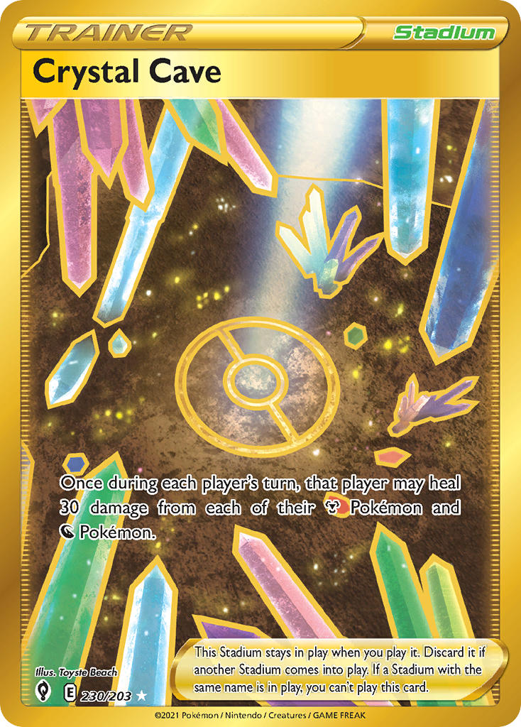 Crystal Cave (Secret) - 230/203 (SWSH07) Secret Rare - Near Mint Holof