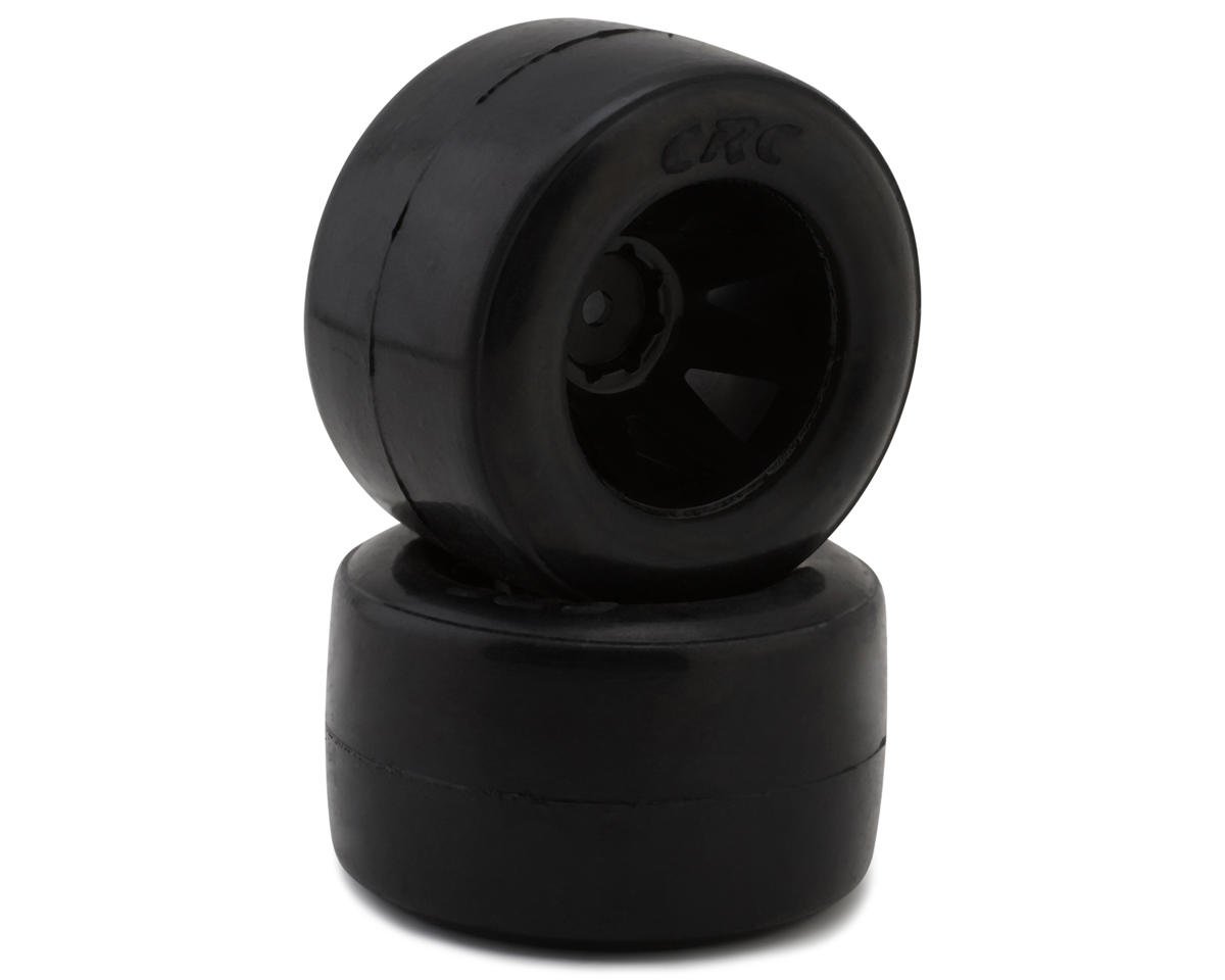 CRC RT1 F1 1/10 Rear Pre-Mounted Rubber F1 Tire (2)