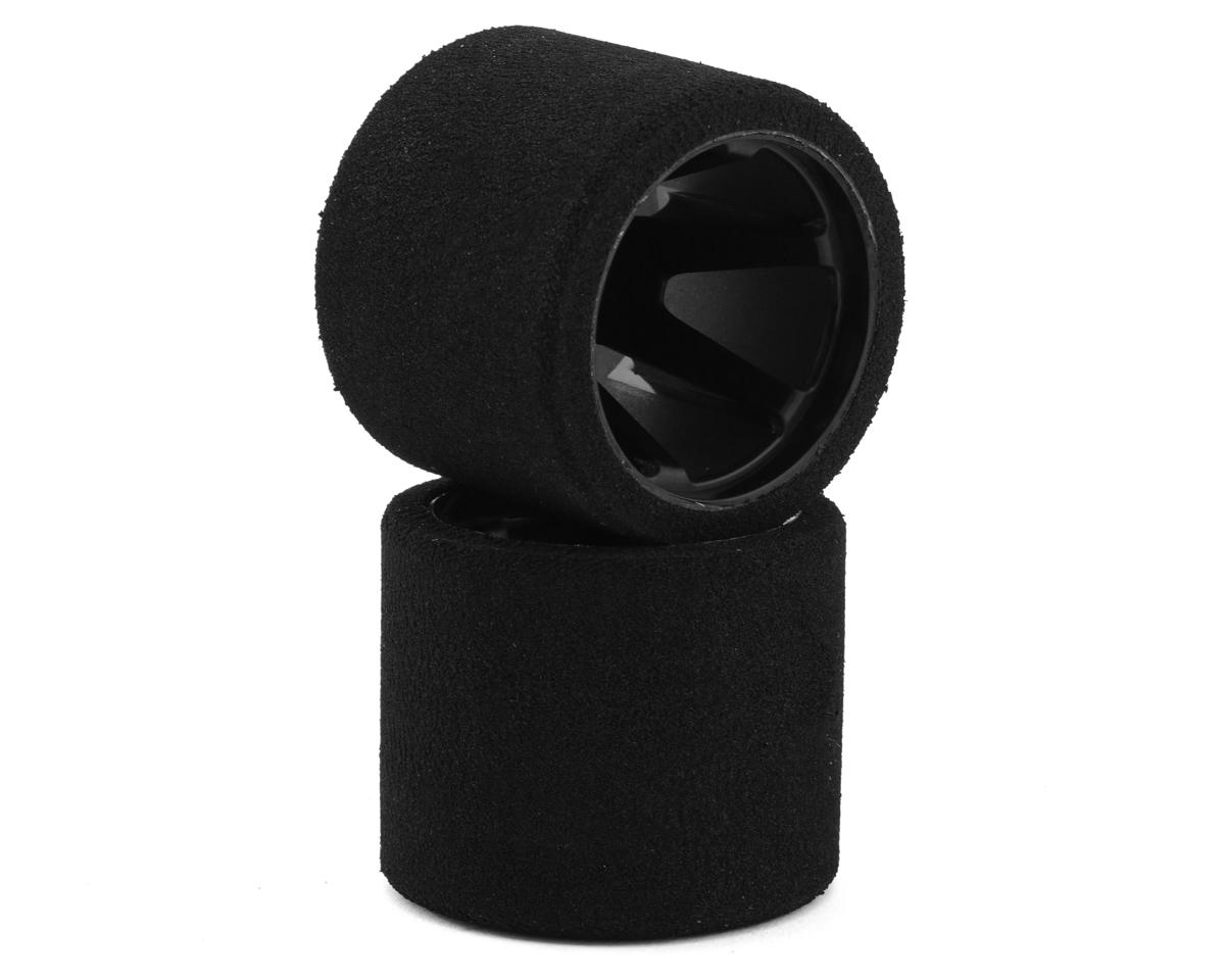 Contact 1/12 Pre-Mounted "T Foam" Rear Tires (Black) (46mm) (2) (32 Shore) w/12mm Hex Wheels