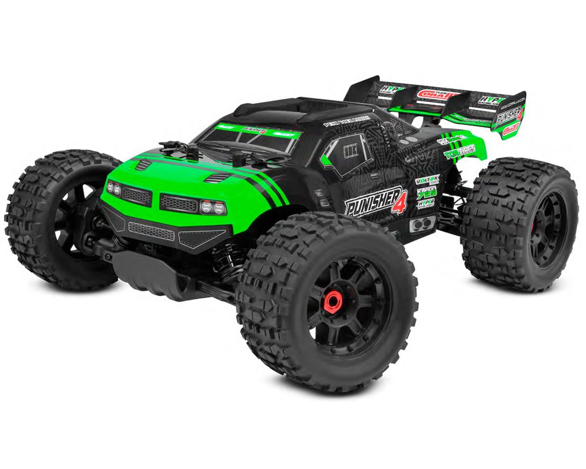 Corally Punisher RTR 4S 1/10 Electric Brushless Monster Truck (Green) w/2.4GHz Radio