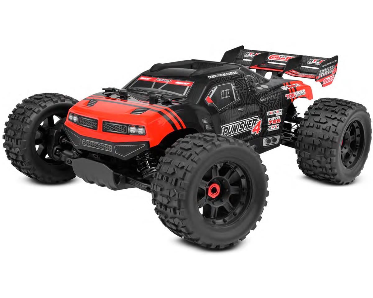 Corally Punisher RTR 4S 1/10 Electric Brushless Monster Truck (Red) w/2.4GHz Radio