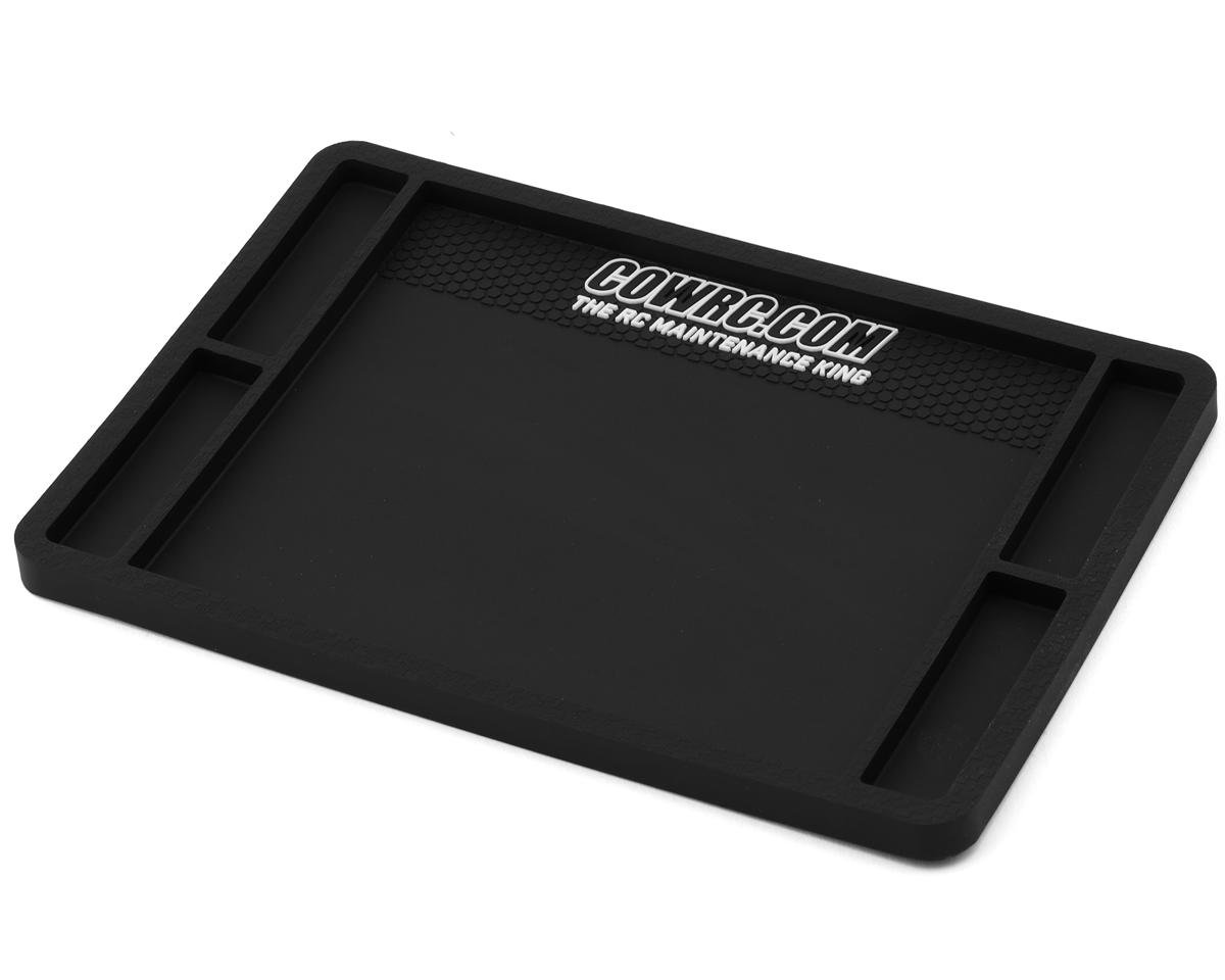 Cow RC Screw Catcher Carbon Series Pit Mat (5.5"x8")