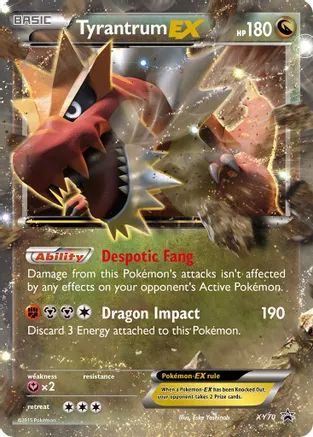 Tyrantrum EX - XY70 (XY:PR) Promo - Light Play Holofoil
