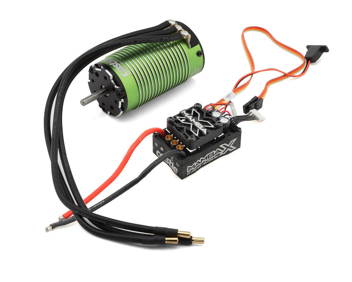 Castle Creations Mamba X Waterproof 1/8 Brushless Combo w/1515 V2 Sensored Motor (2200kV)