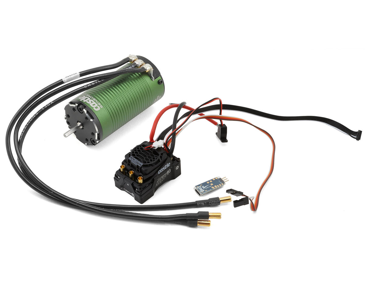 Castle Creations Cobra 10 6S 1/10 Brushless Combo w/1415 Sensored Motor (2400kV) (SCT/MT Edition)