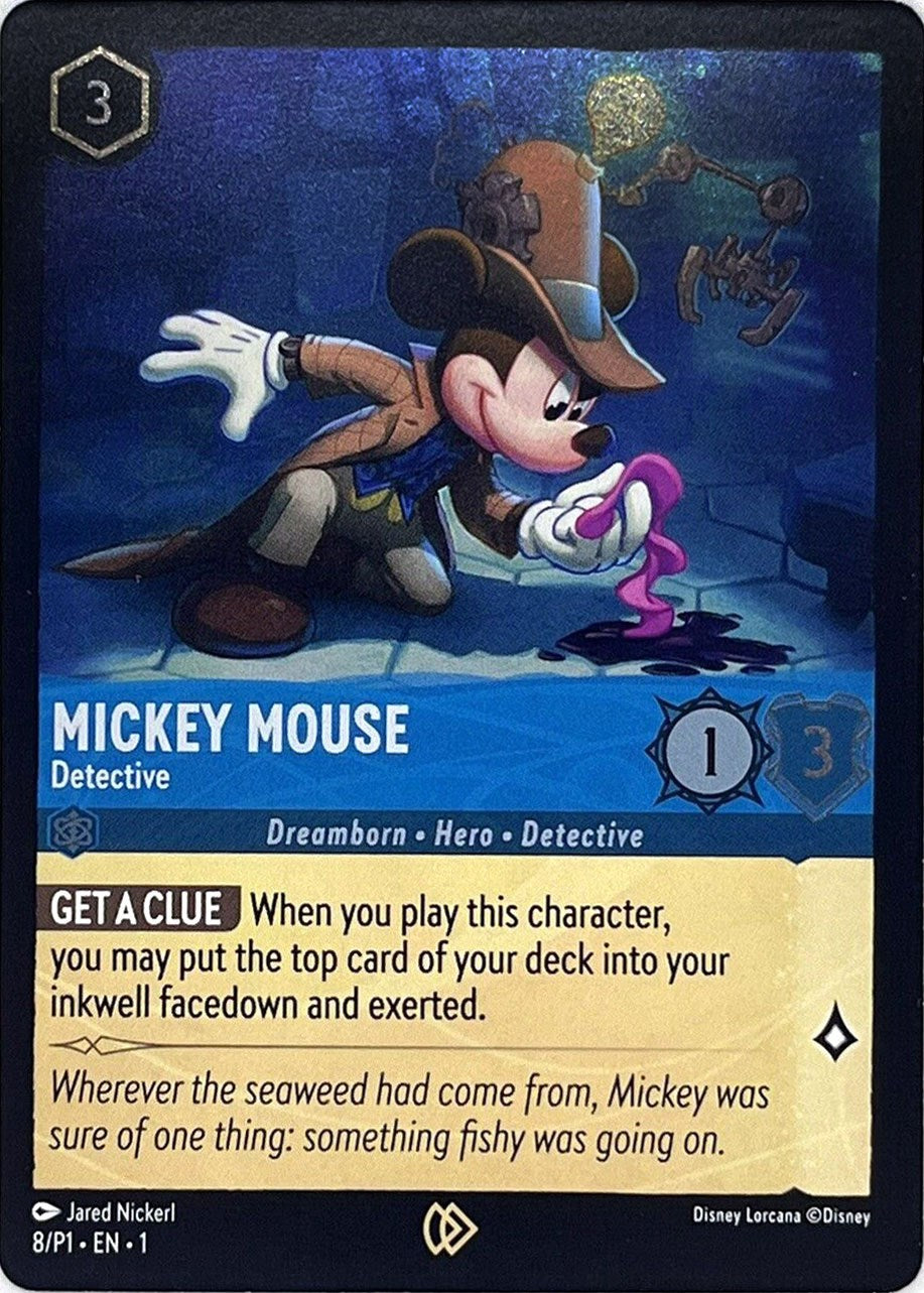 Mickey Mouse - Detective (Disney Lorcana Promo Cards 8) Promo - Near M