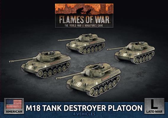 Flames of War: WWII: USA (UBX93) - M18 (76mm) Tank Destroyer Platoon (