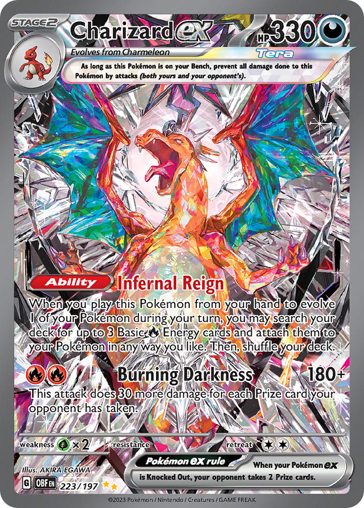 Charizard ex - 223/197 (OBF) Special Illustration Rare - Near Mint Hol