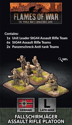 Flames of War: WWII: German (GE782) - Fallschirmjager Assault Rifle Pl