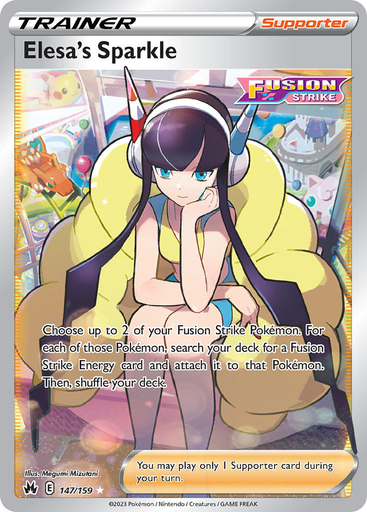Elesa's Sparkle (Full Art) - 147/159 (CRZ) Ultra Rare - Near Mint Holo