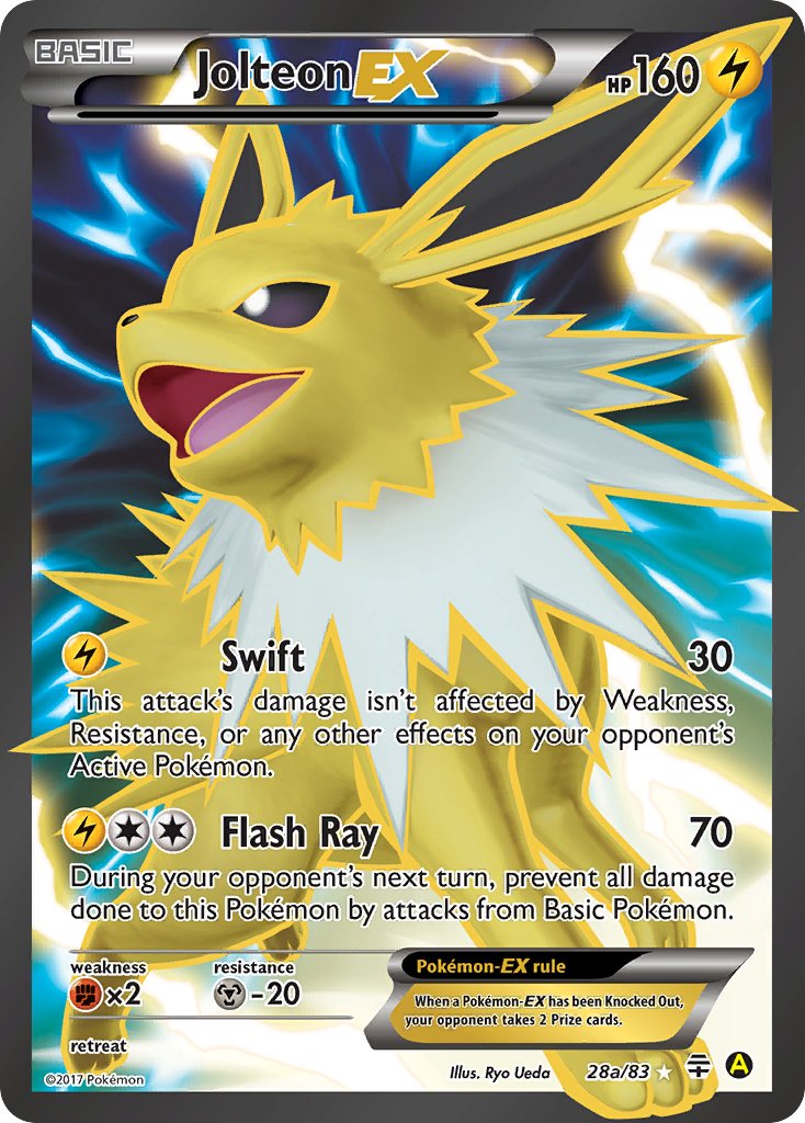 Jolteon EX - 028a/083 (GEN) Alternate Art Promo - Near Mint Holofoil