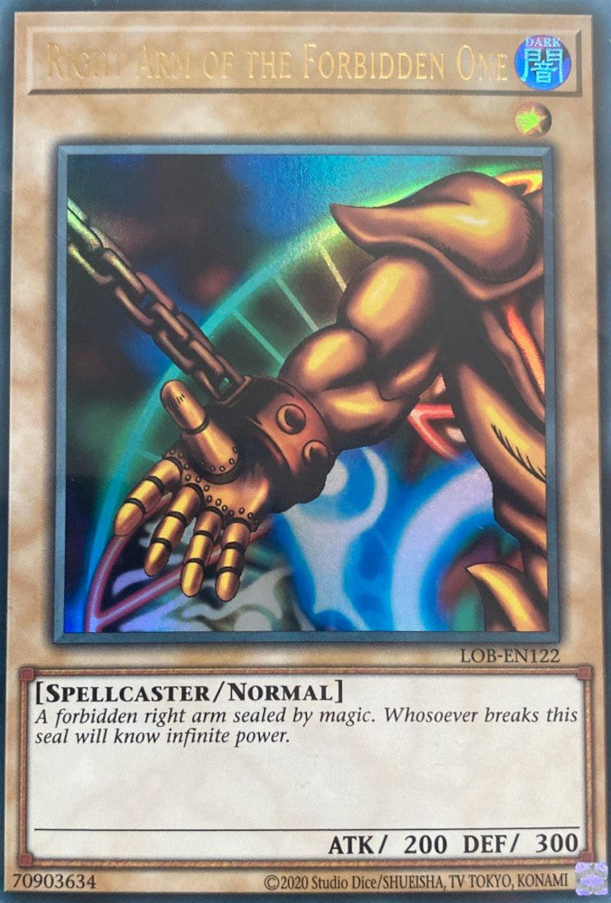 Right Arm of the Forbidden One (LOB-EN122 (c) 2020 25th Anniversary) U