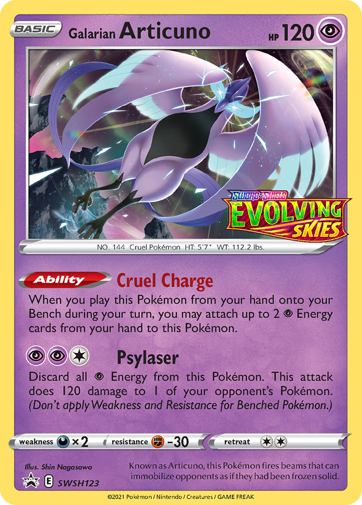 Galarian Articuno (Prerelease) - SWSH123 (SWSH:PR) Promo - Near Mint H