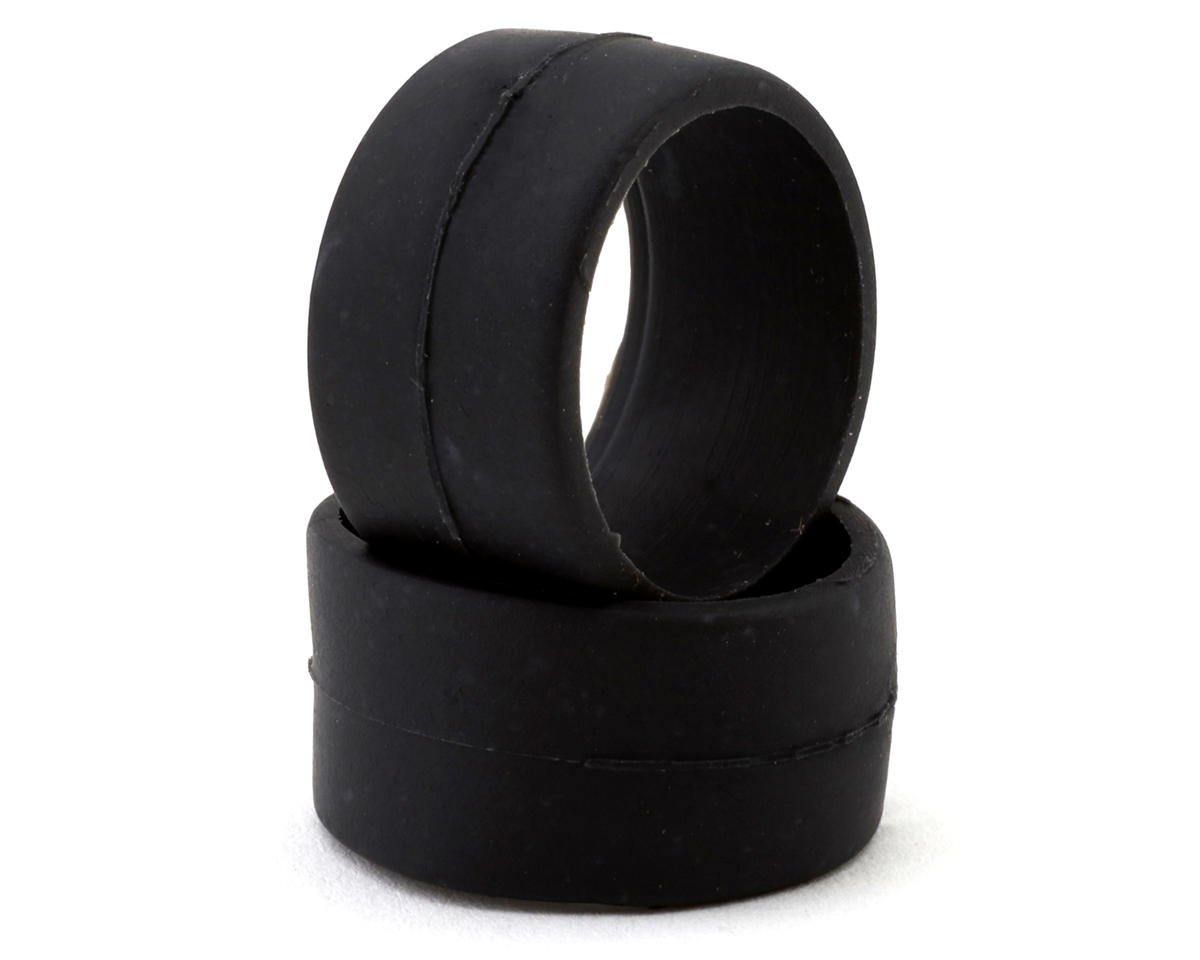 DS Racing 1/28 Front Slick Rubber Touring Tires (2) (Medium) (11mm Width)