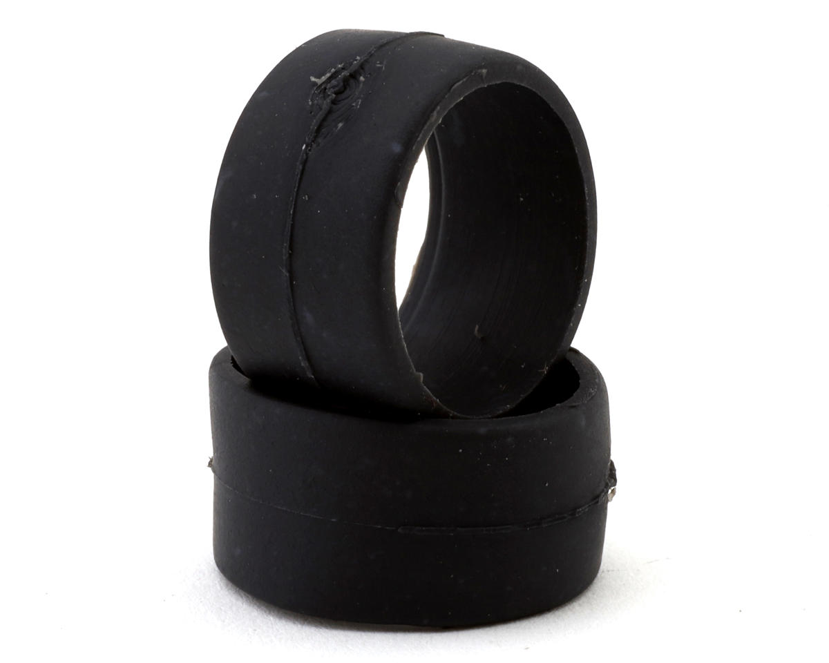 DS Racing 1/28 Front Slick Rubber Touring Tires (2) (Medium Hard) (11mm Width)