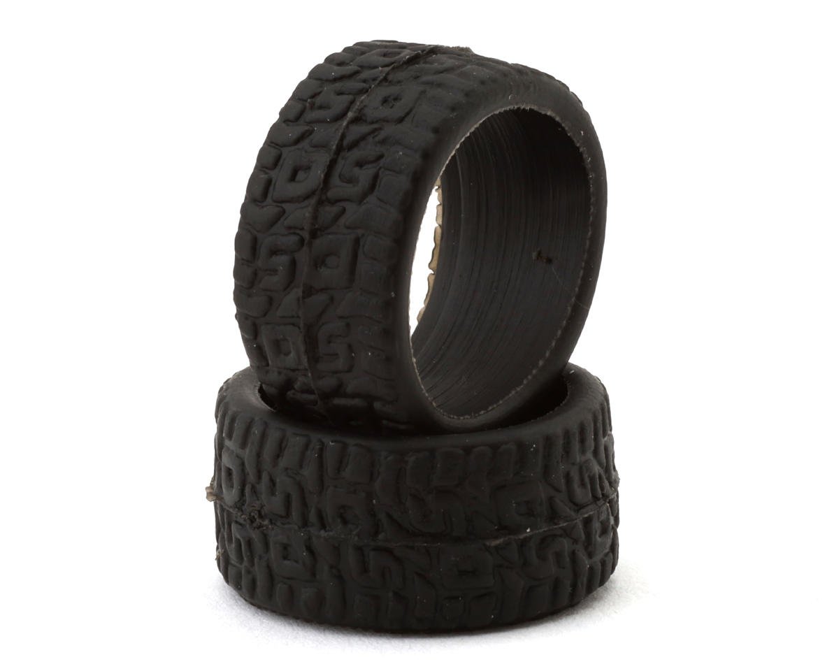 DS Racing 1/28 Rear Treaded Rubber Touring Tires (2) (Soft) (11mm Width)