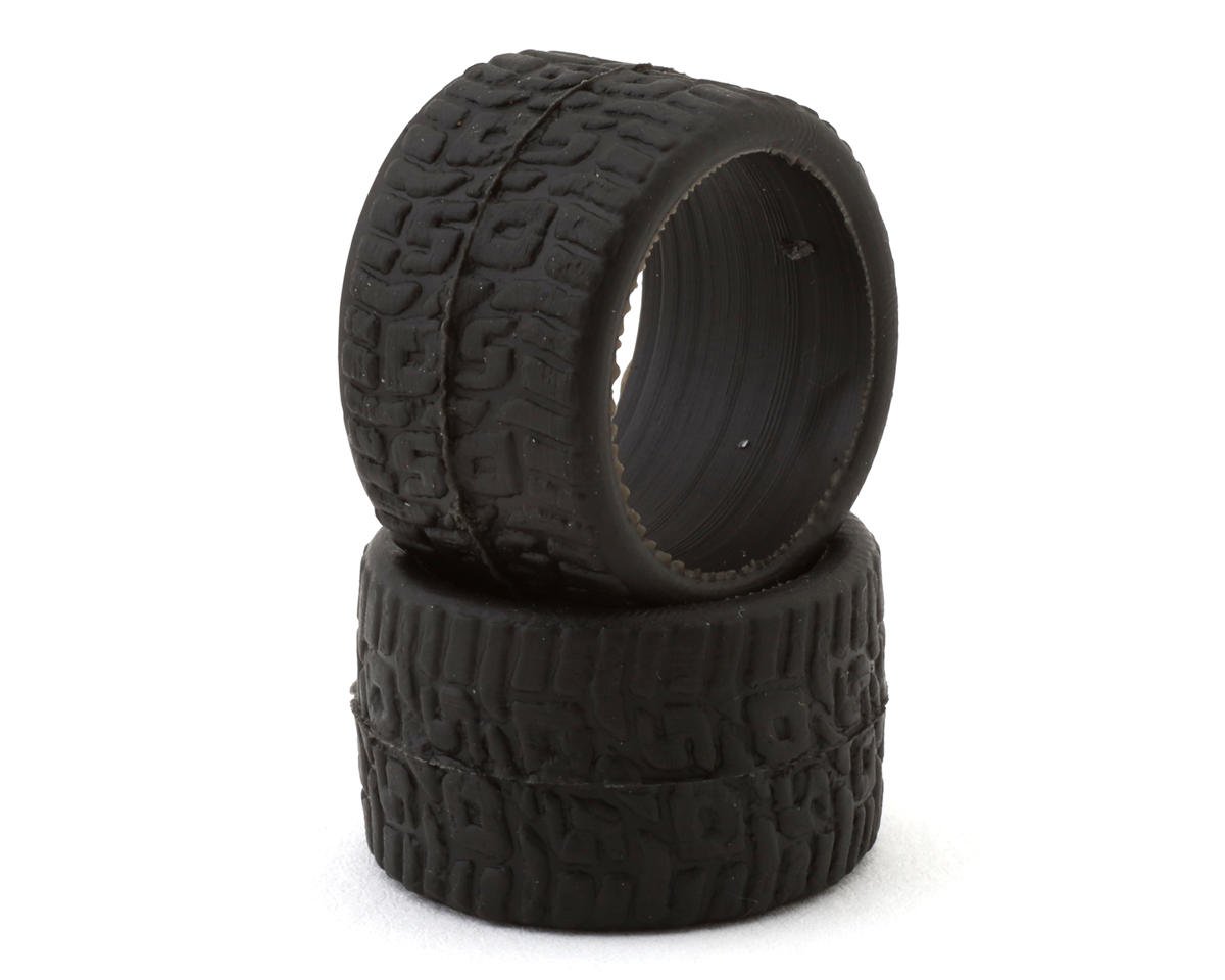 DS Racing 1/28 Rear Treaded Rubber Touring Tires (2) (Soft) (14mm Width)