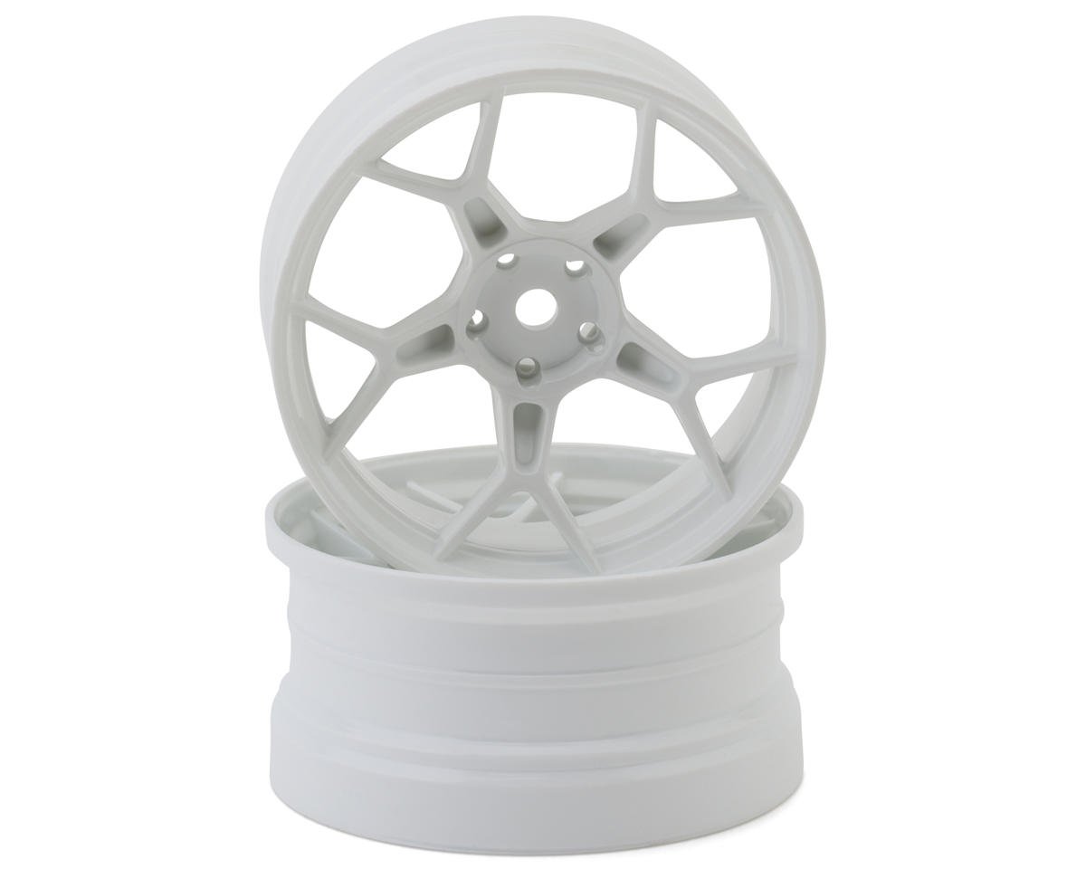 DS Racing DSC-DF-5Y2-8W-WM (White Hi Gloss) (2) (8mm Offset) w/12mm Hex