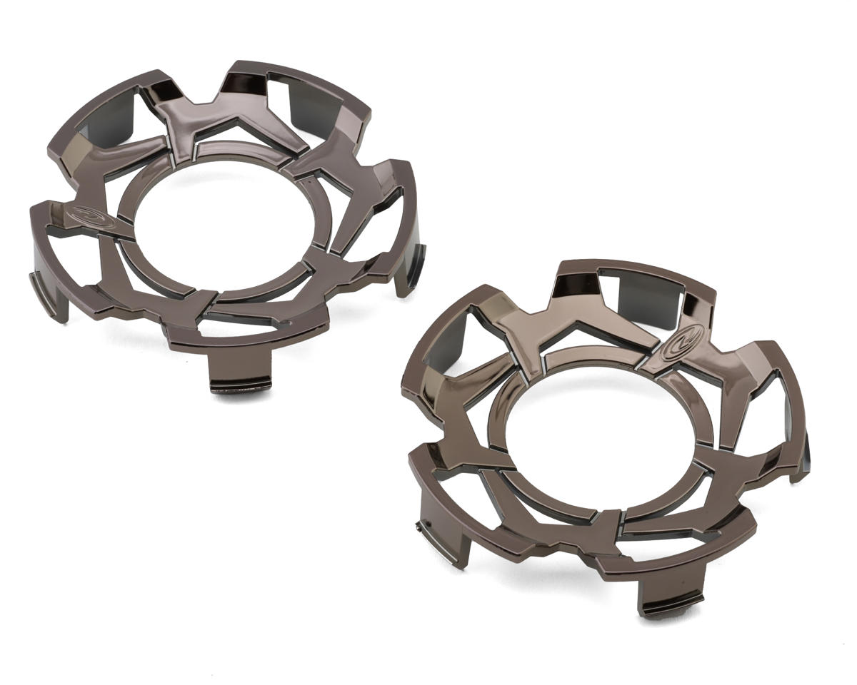 DuraTrax Ripper 3.8" Clip-Lock Wheel Face (Black Chrome) (2)