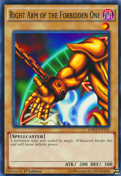 Right Arm of the Forbidden One (LDK2-ENY05) Common - Near Mint 1st Edi