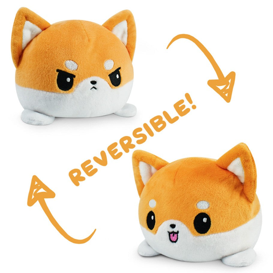 Reversible Mini Plush: Shiba Inu - Orange
