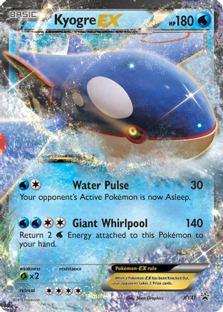 Kyogre EX - XY41 (XY:PR) Promo - Light Play Holofoil