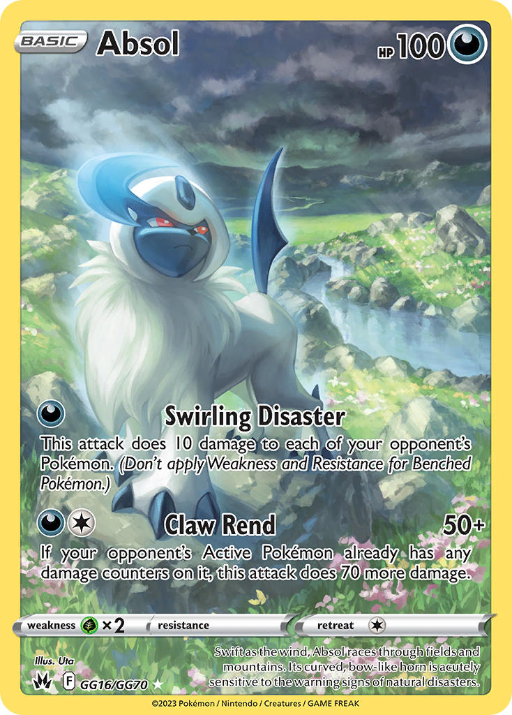 Absol - GG16/GG70 (CRZ:GG) Holo Rare - Near Mint Holofoil