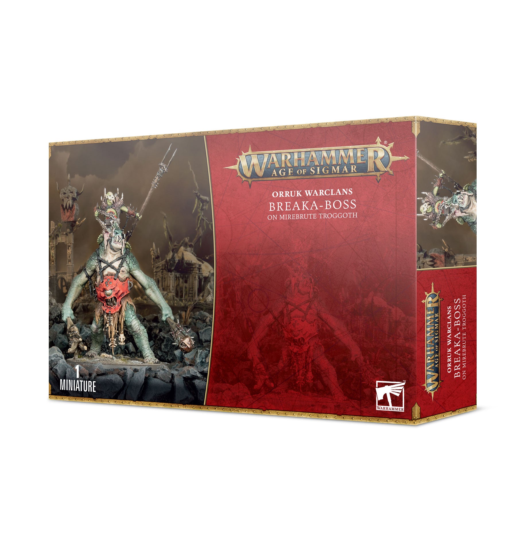 Age of Sigmar: Orruk Warclans - Kruleboyz: Breaka-Boss on Mirebrute Tr