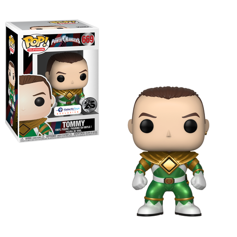 POP Figure: Power Rangers #0669 - Tommy (Unmasked | Metallic) (Galacti