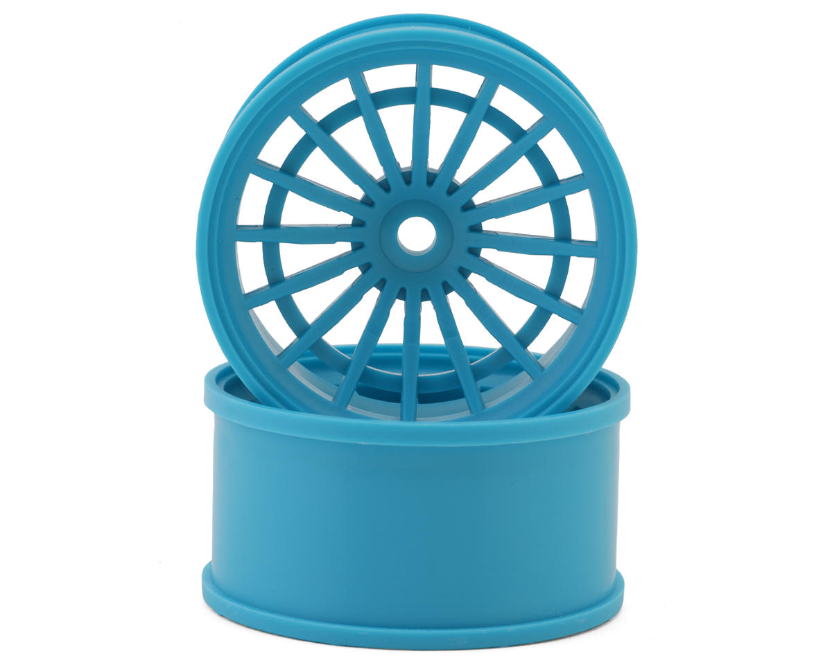 Eastbay Sliders JT18 1/10 Drift Wheels (Cyan) (2) (6mm Offset) w/12mm Hex
