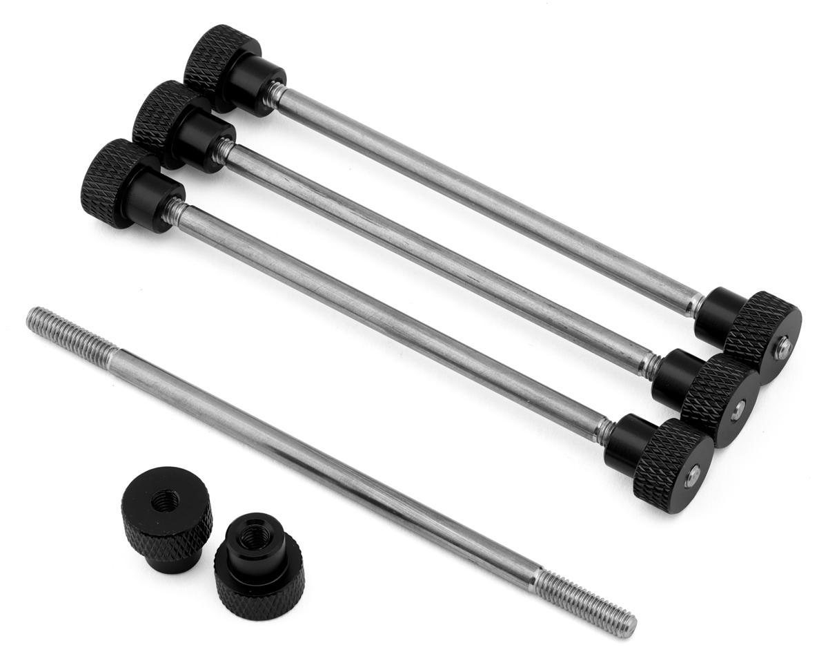 Eastbay Sliders Stainless Steel Wheel Holder Set (Black) (4)