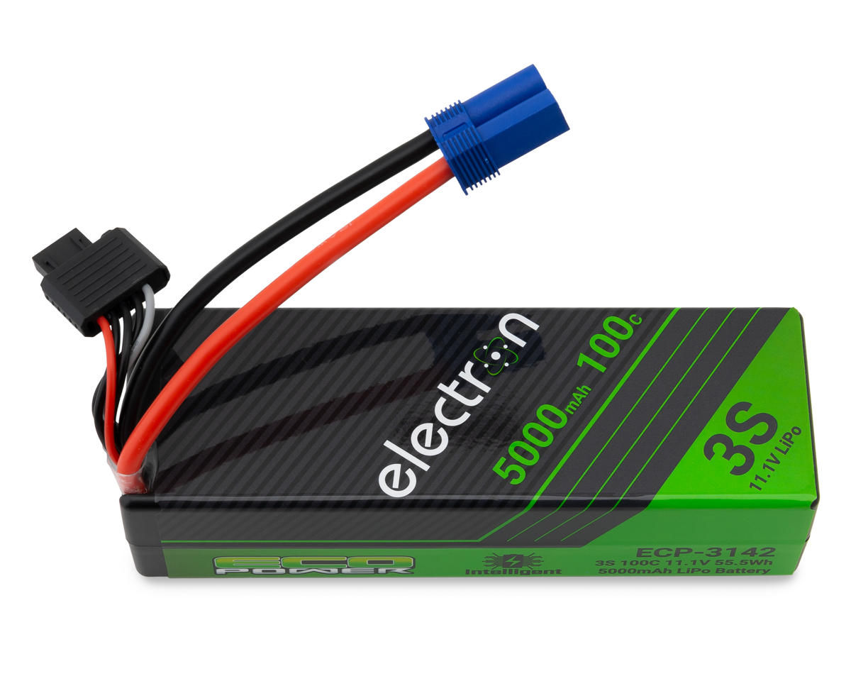 EcoPower "Electron" 3S 100C Intelligent LiPo Battery w/EC5 Connector (11.1V/5000mAh) (Arrma™ & Losi™ 3S vehicles, SCX6 )