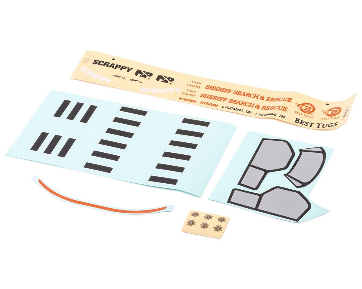 E-flite Micro Scrappy 800 Decal Sheet