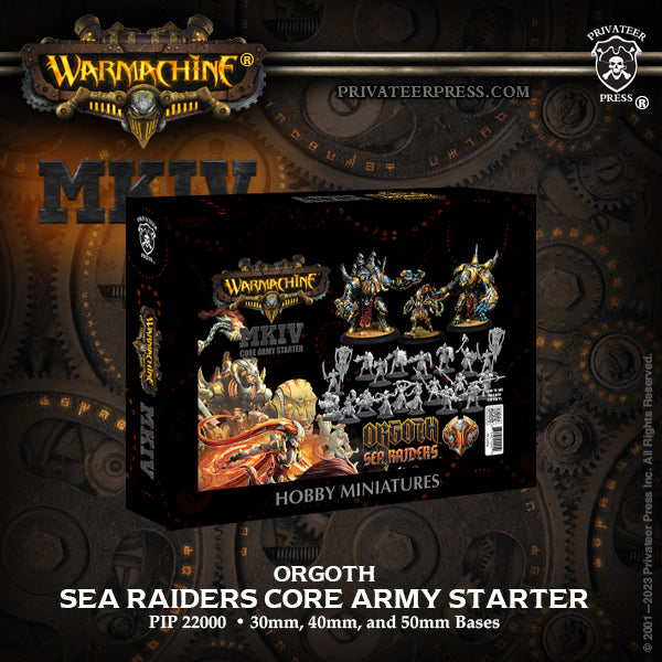 Warmachine MKIV (PIP 22000): Orgoth Sea Raiders - Core Army (w/Magnet