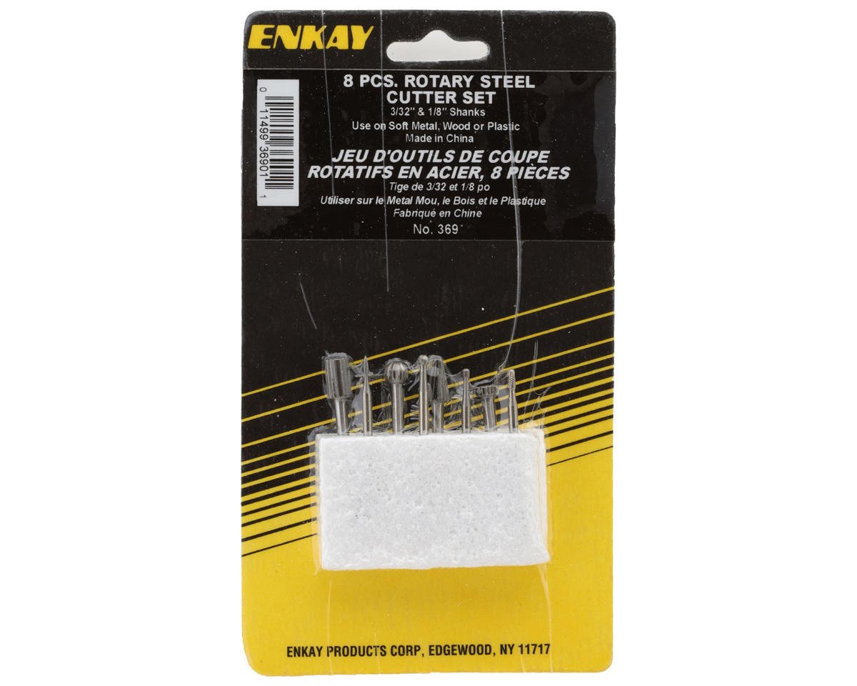 Enkay 1/8" & 3/4" Steel Cutter Assortment (8)