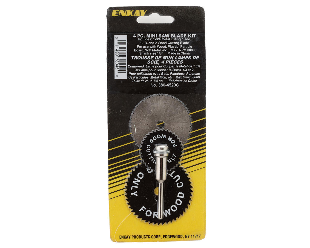 Enkay Mini Wood and Metal Saw Blade Set (3) (1/8" Shank)