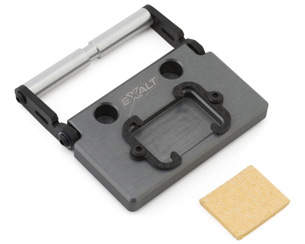 Team Exalt Aluminum 2-in-1 Soldering Iron Stand/Jig w/Cleaning Sponge