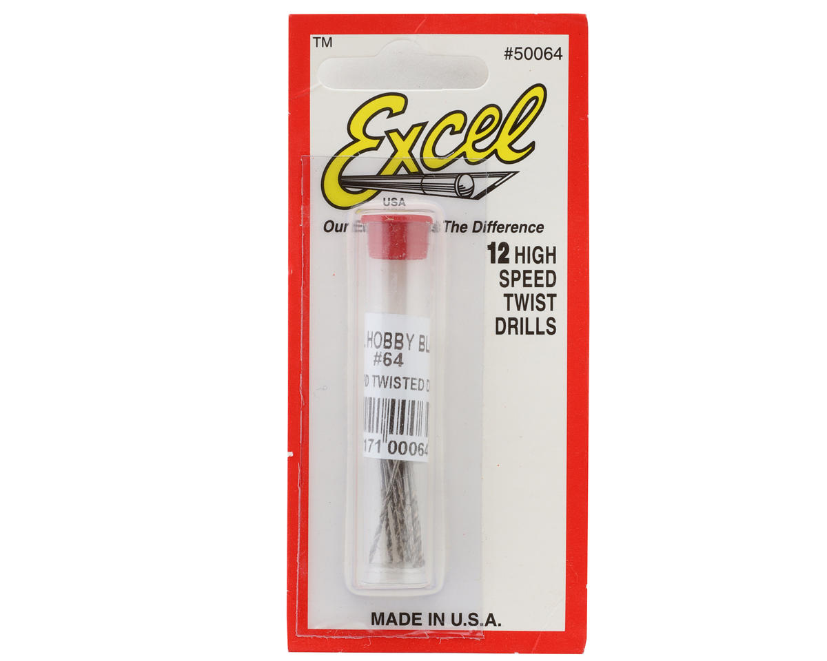 Excel High-Speed Twist Drill Bit Set (12) (#64)
