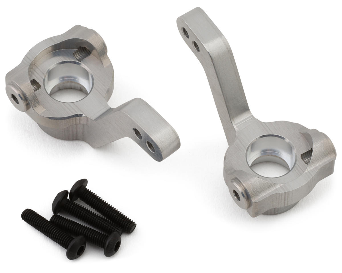 Exotek Tamiya BBX BB-01 Aluminum HD Front Steering Knuckles (Silver) (2)
