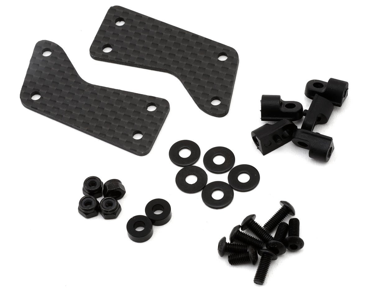 Exotek GFRP/Quasi Speed Sprint Adjustable HD Carbon Fiber Front Wing Mount Set
