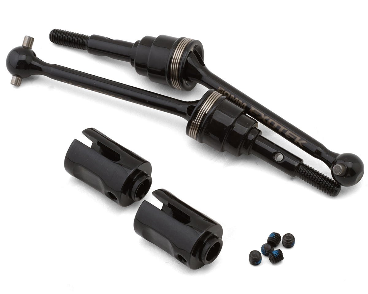 Exotek Traxxas® Mini Maxx® Steel HD CVD 50mm Axle Set (2) (Front/Rear)