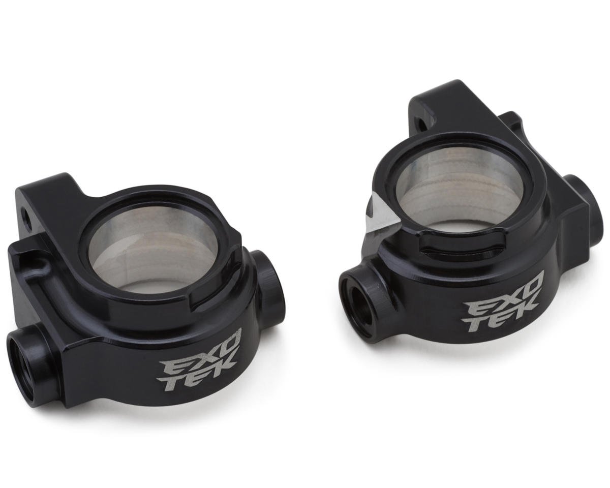 Exotek Tekno EB48/NB48 2.2 Aluminum HD Front Spindle Hubs (Gunmetal) (2)