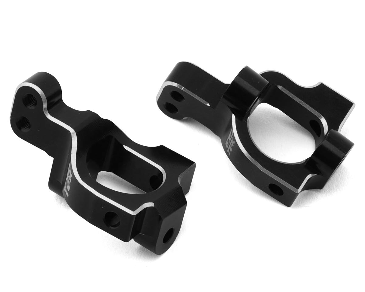 Exotek Losi® 22S Sprint Aluminum HD Caster Block Set (Black) (2)
