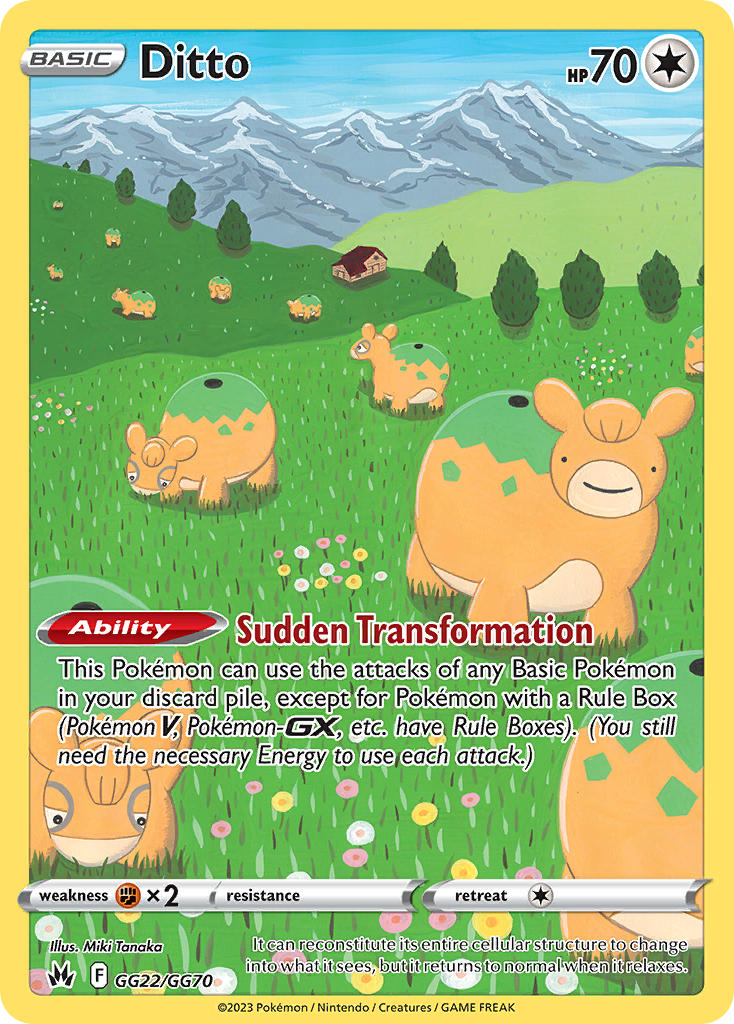 Ditto - GG22/GG70 (CRZ:GG) Holo Rare - Near Mint Holofoil