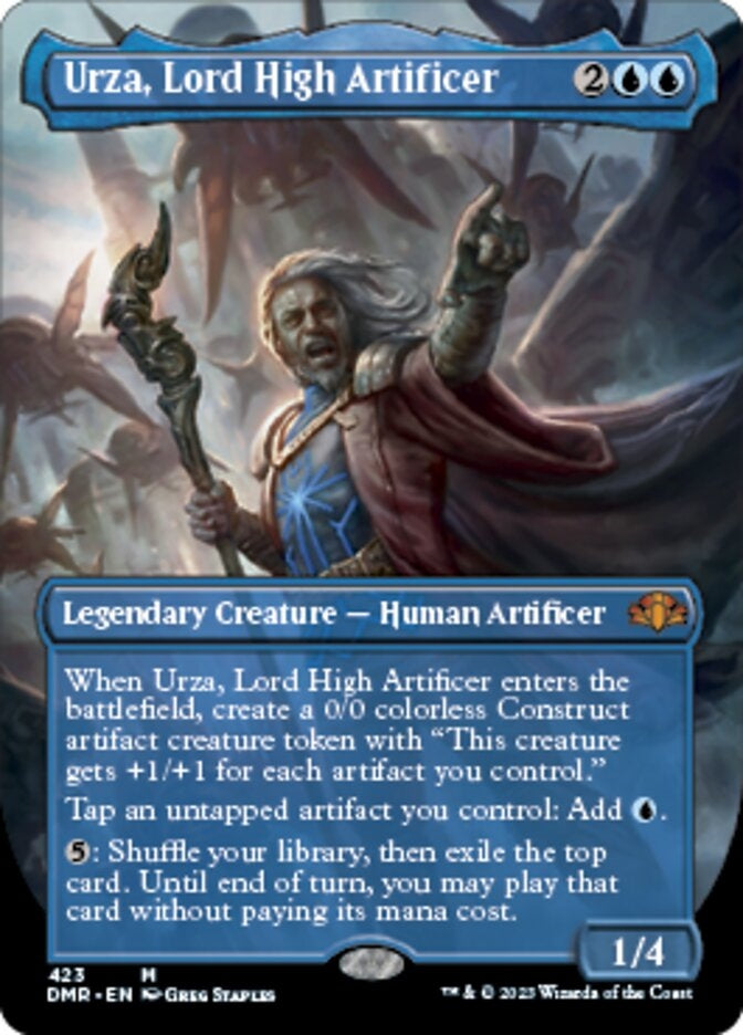 Urza, Lord High Artificer [#423 Alternate Art Borderless] (DMR-M)