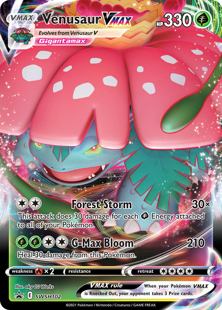 Venusaur VMAX - SWSH102 (SWSH:PR) Promo - Near Mint Holofoil